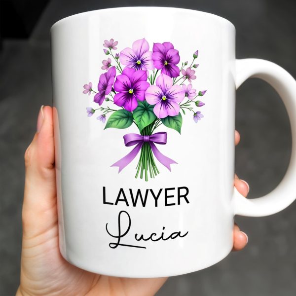 Brighten Your Day With A Bouquet Of Beautiful Birth Flowers - Personalized Custom Coffee Mug - GRAD285_MG
