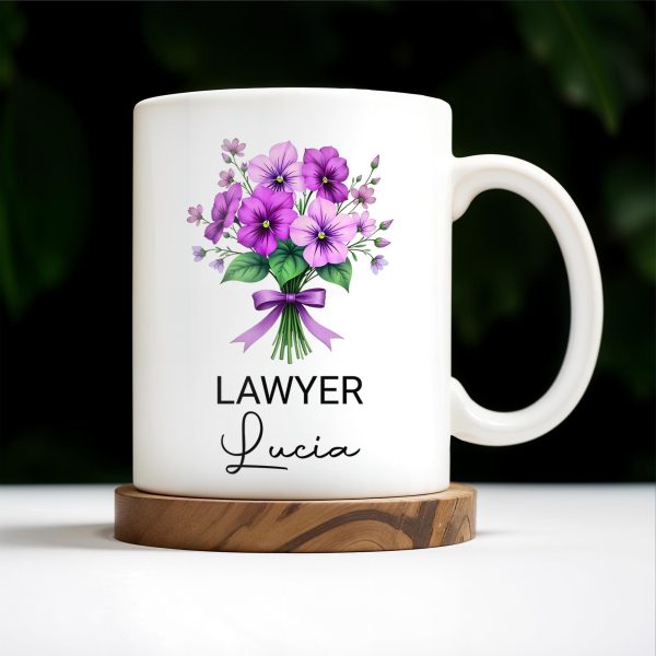 Brighten Your Day With A Bouquet Of Beautiful Birth Flowers - Personalized Custom Coffee Mug - GRAD285_MG