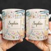 Bring Creativity Into Every Sip With Paint Tubes And Scissors Design - Personalized Custom Coffee Mug - HOB037_MG