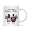 Brother Sisters Christmas Tree Personalized Mug, Christmas Gift for Siblings