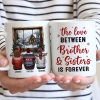 Brother Sisters Sitting By The Window Personalized Mug, Christmas Gift for Siblings
