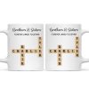 Brothers And Sisters Forever Linked Together Crossword Puzzle Art Personalized Mug, Gift For Brothers, Sisters, Siblings, Family