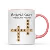 Brothers And Sisters Forever Linked Together Crossword Puzzle Art Personalized Mug, Gift For Brothers, Sisters, Siblings, Family