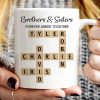 Brothers & Sisters Forever Linked Mug - Custom Gift for Birthdays and Holidays