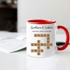 Brothers & Sisters Forever Linked Mug - Custom Gift for Birthdays and Holidays