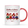 Brothers Sisters Forever Linked Together - Personalized Mug - Christmas Gift For Brothers, Sisters, Siblings