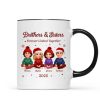 Brothers Sisters Forever Linked Together - Personalized Mug - Christmas Gift For Brothers, Sisters, Siblings
