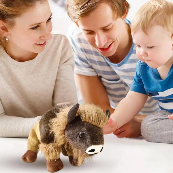 Brown Calf Highland Cow Plush Toy - Realistic & Soft Gift for Kids