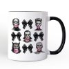 Bubblegum Classic Monster Personalized Mug, Funny Coquette Bow Gift with Retro Style and Custom Name