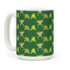 Buff Frog Pattern Coffee Mug