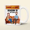 Burger Couple - Personalized 3D Inflated Effect Ceramic Mug - Gift For Couples | CL55 NL122