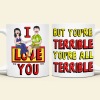Burger Couple Funny- Personalized Mug - Gift For Couple, Husband Wife, Anniversary | CL55