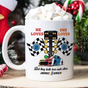 But They Both Love Each Other, Couple Gift, Personalized Mug, Racing Car Couple Mug 02HUTI091023 021123