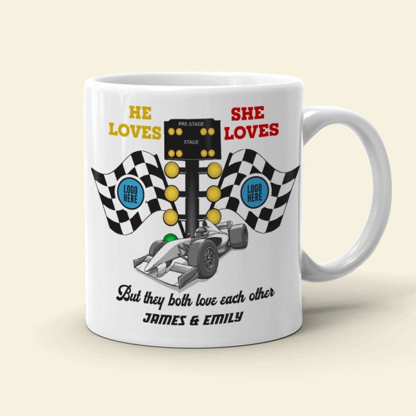 But They Both Love Each Other, Couple Gift, Personalized Mug, Racing Couple Mug 03HUTI091023 021123