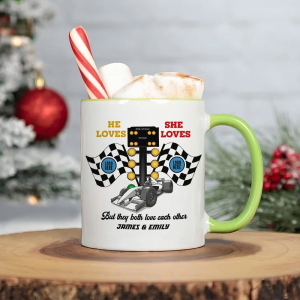 But They Both Love Each Other, Couple Gift, Personalized Mug, Racing Couple Mug 03HUTI091023