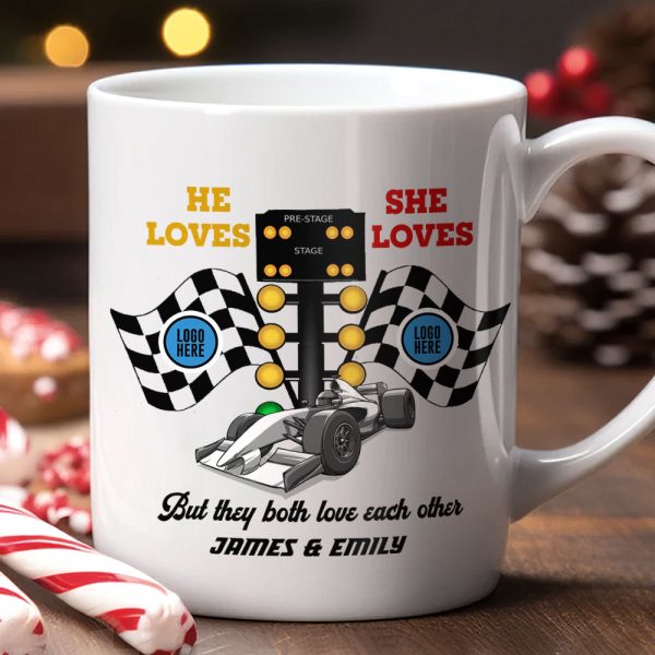But They Both Love Each Other, Couple Gift, Personalized Mug, Racing Couple Mug 03HUTI091023