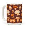 Butt Mushroom Pattern orange Coffee Mug
