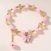 Butterfly Glass Beaded Bracelet