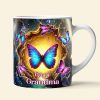 Butterfly Grandma Coffee Mug - Personalized Gift For Grandma 02OHLU280325
