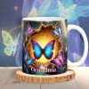 Butterfly Grandma Coffee Mug - Personalized Gift For Grandma 02OHLU280325