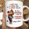 Calendar I Met You Liked You Love You Forever - Personalized Mug
