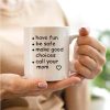 Call Your Mom Coffee Mug Funny Graduation Gift for College Student Daughter Son