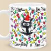 Calm Like A Cat On A Windowsill - Friend 3D Inflated Effect Printed Mug - Christmas Gift For Best Friends, Family Members, Coworkers, Yourself
