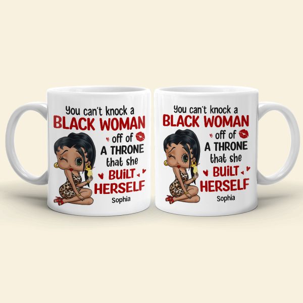 Can't Knock A Black Woman Off Personalized Coffee Mug 03HTTN270723HH-01