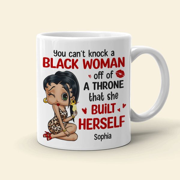Can't Knock A Black Woman Off Personalized Coffee Mug 03HTTN270723HH-01