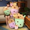 Capibara Cuddle Buddy: Plush Throw Pillow & Doll for Kids' Joy