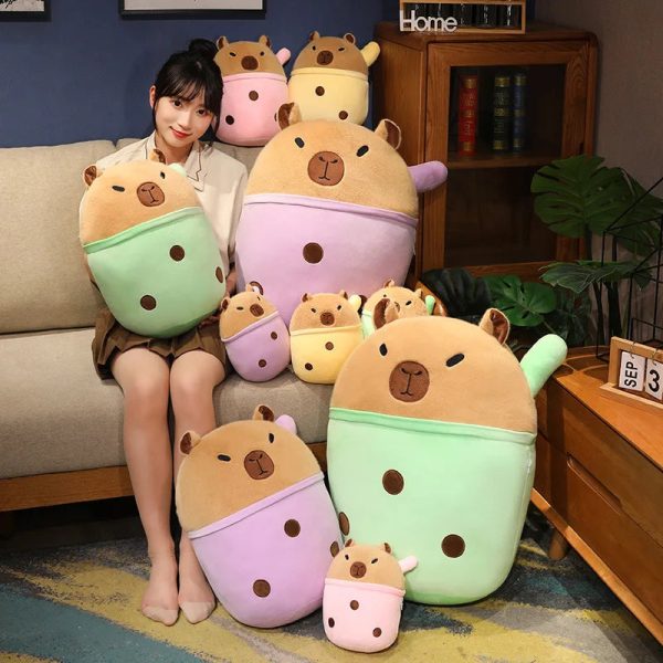 Capibara Cuddle Buddy: Plush Throw Pillow & Doll for Kids' Joy