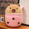 Capibara Cuddle Buddy: Plush Throw Pillow & Doll for Kids' Joy