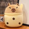 Capibara Cuddle Buddy: Plush Throw Pillow & Doll for Kids' Joy