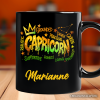 Capricorn Graffiti Zodiac Personalized Mug, Street Style Astrology Horoscope Gift with Custom Name