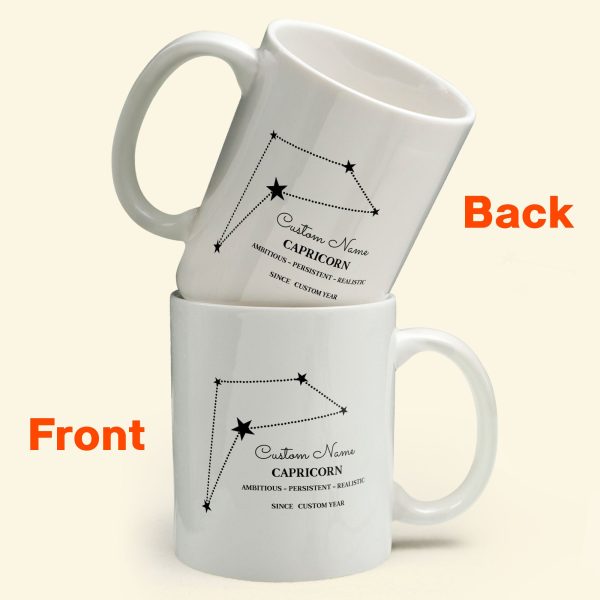 Capricorn Mug - Personalized Mug - Birthday Gift For Friends And Family
