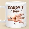 Captain Daddy And His Crew - Family Personalized Custom Mug - Father's Day, Gift For Dad, Grandpa