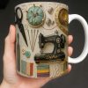 Capture The Essence Of Craftsmanship With Sewing Essentials - Personalized Custom Coffee Mug - JBS020_MG