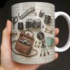 Capture The Moment With Classic Camera And Accessories - Personalized Custom Coffee Mug - JBS083_MG