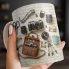 Capture The Moment With Classic Camera And Accessories - Personalized Custom Coffee Mug - JBS083_MG