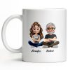 Capture Your Special Moments With Cartoon Couple - Personalized Custom Coffee Mug - DAD291_MG