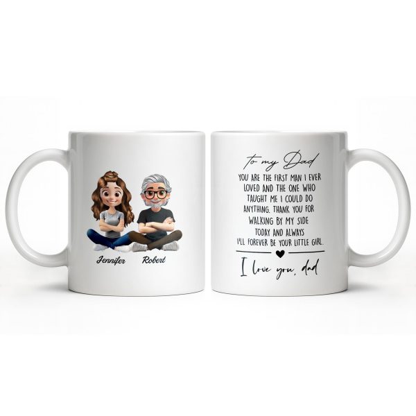 Capture Your Special Moments With Cartoon Couple - Personalized Custom Coffee Mug - DAD291_MG