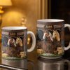 Capturing The Serenity Of Horses At The Barn - Personalized Custom Coffee Mug - FARM016_MG
