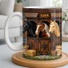 Capturing The Serenity Of Horses At The Barn - Personalized Custom Coffee Mug - FARM016_MG