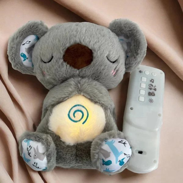 Capybara Breathing Plush Toy with Soothing Music and Light for Baby Sleep