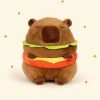 Capybara Burger Plush Toy - Adorable Soft Stuffed Animal Pillow