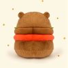 Capybara Burger Plush Toy - Adorable Soft Stuffed Animal Pillow