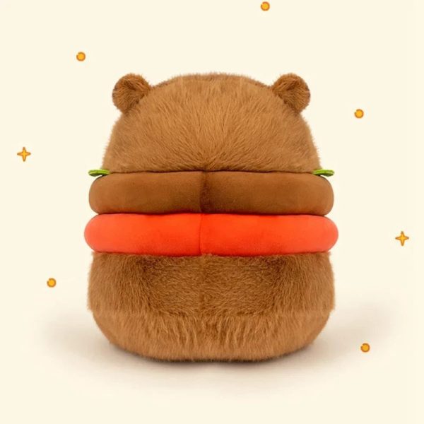 Capybara Burger Plush Toy - Adorable Soft Stuffed Animal Pillow