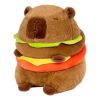 Capybara Burger Plush Toy - Adorable Soft Stuffed Animal Pillow