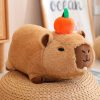 Capybara Plush Toy - Fluffy Fruit-Embracing Doll for Fun Gifts