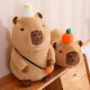 Capybara Plush Toy - Fluffy Fruit-Embracing Doll for Fun Gifts